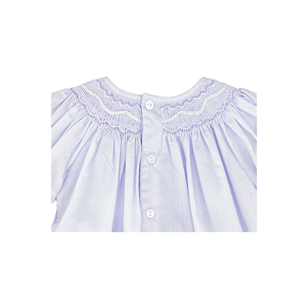 Smocked Daygown with Voile Insert - Petit Ami & Zubels All Baby! Dress