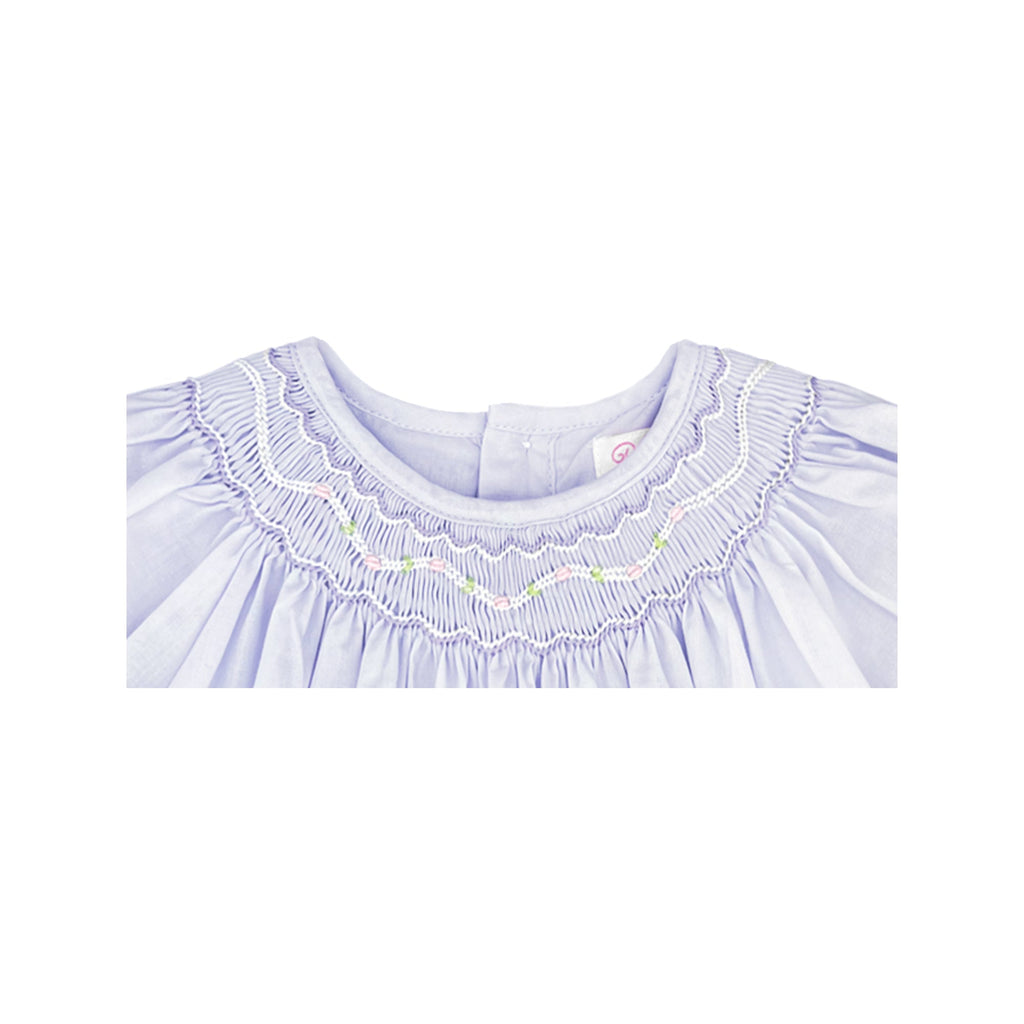 Smocked Daygown with Voile Insert - Petit Ami & Zubels All Baby! Dress