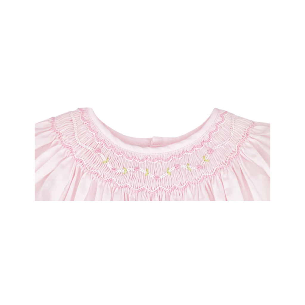 Smocked Daygown with Voile Insert - Petit Ami & Zubels All Baby! Dress