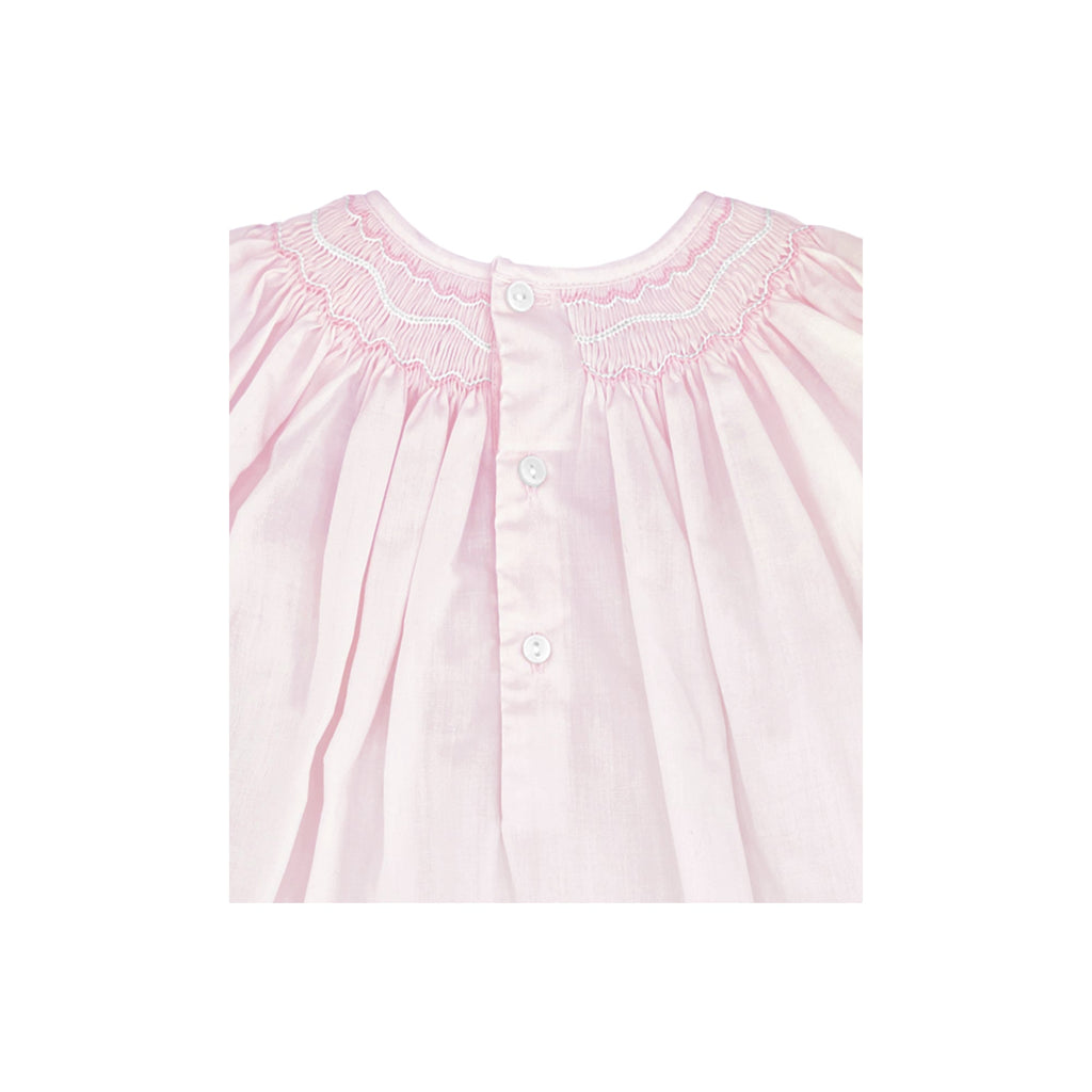 Smocked Daygown with Voile Insert - Petit Ami & Zubels All Baby! Dress